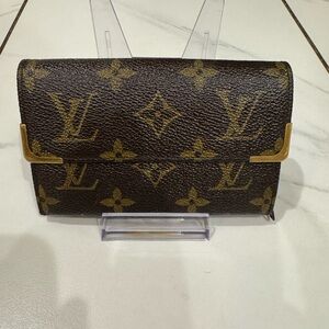 Louis Vuitton Brown and Gold Monogram Clutch